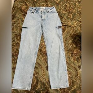 Abercrombie and fitch curve love high rise dad jean